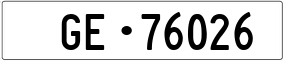 Truck License Plate